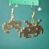 Space Invader Ohrringe